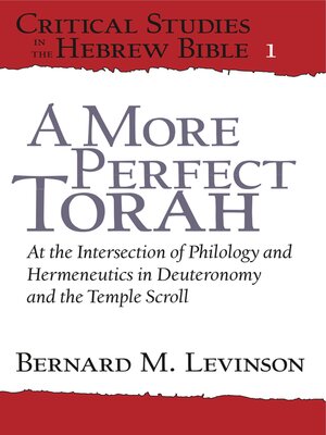 cover image of A More Perfect Torah